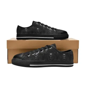 Gothic Skull Pattern Aquila Canvas Shoes