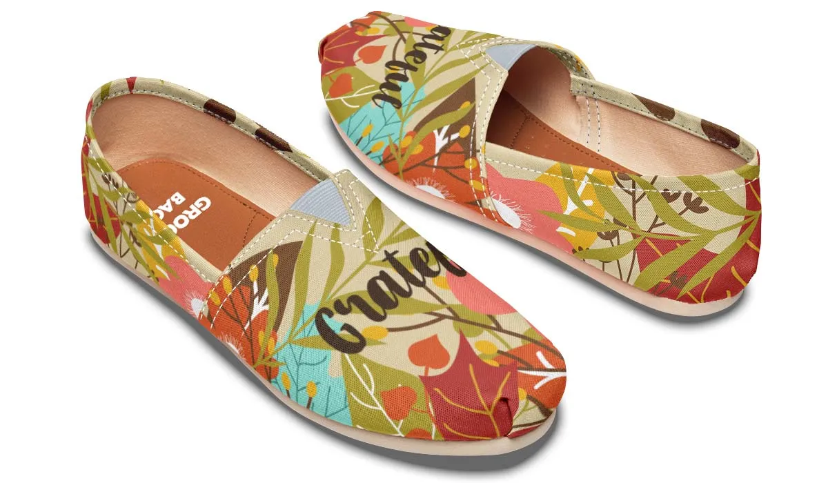 Grateful Thanksgiving Casual Shoes