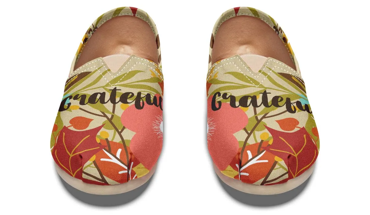 Grateful Thanksgiving Casual Shoes