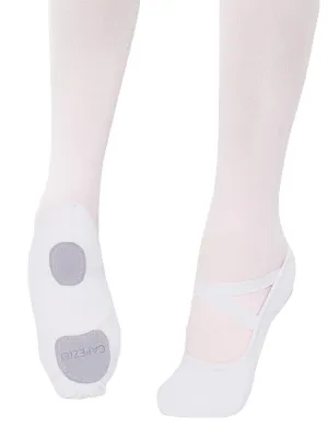 Hanami Canvas Split Sole Ballet Slipper in White