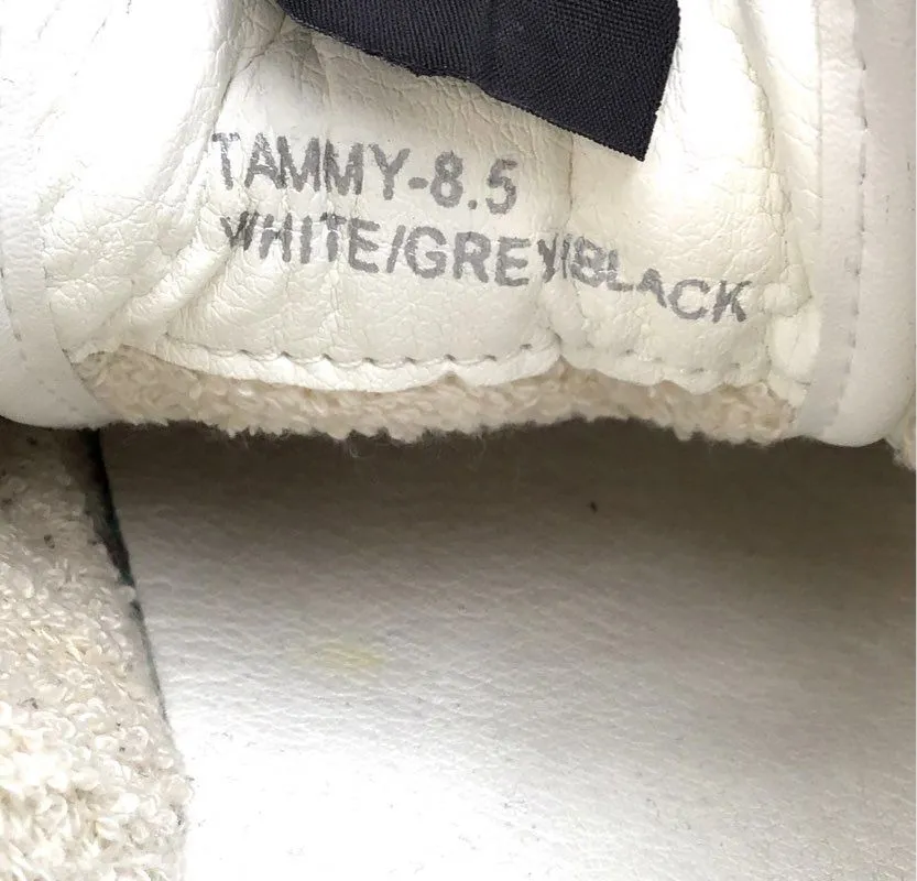 Havana Women's Tammy Black White Gray Lace-Up Athletic Shoes - Size 8.5