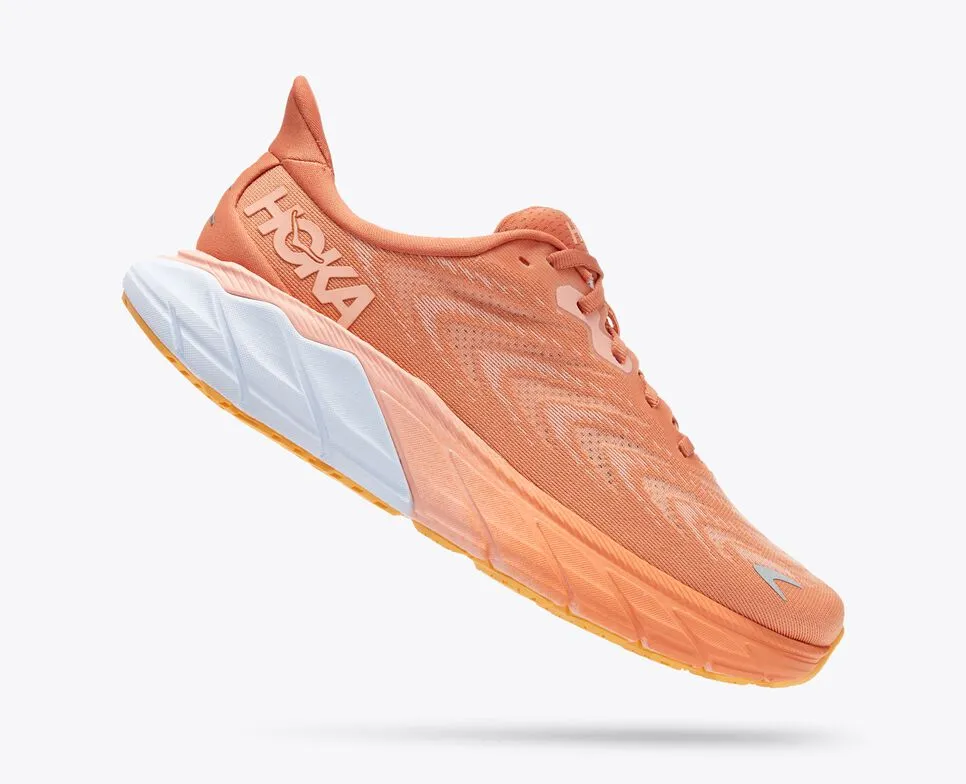 Hoka Womens Arahi 6- Sun Baked / Shell Coral (1123195-SBSCR)