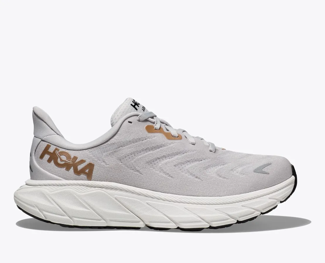 Hoka Womens Arahi 6 Wide -Nimbus Cloud/Rose Gold (1123197-NCRG)