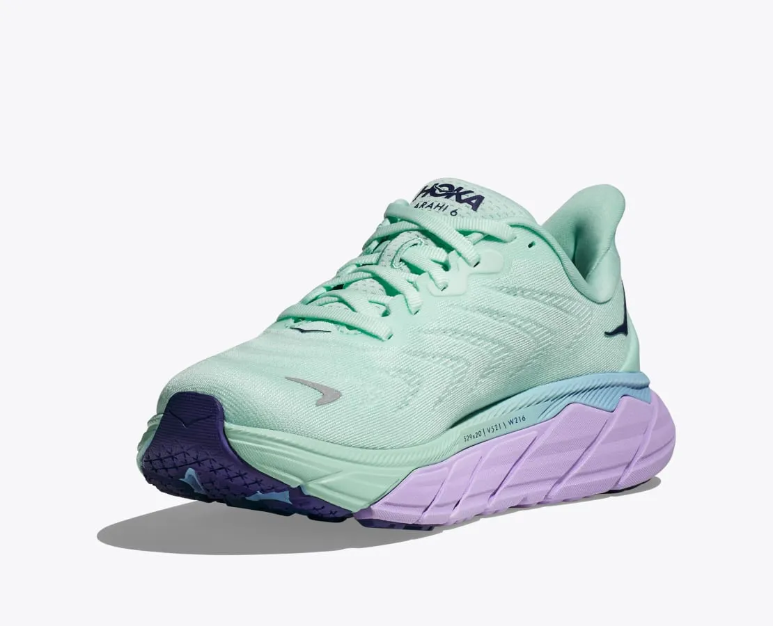 Hoka Womens Arahi 6 Wide-Sunlit Ocean / Lilac Mist (1123197-SOLM)