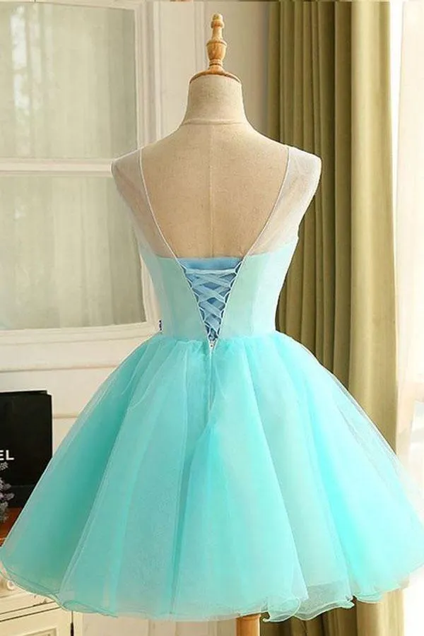 Homecoming Dress Beautiful Hand-Made Flower Short Prom Dress Party Dress   PD364