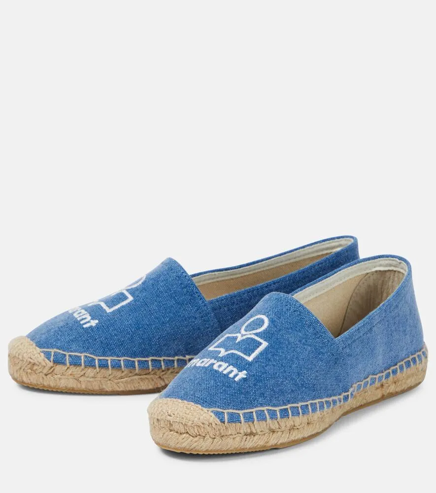 Isabel Marant Canae logo canvas espadrilles