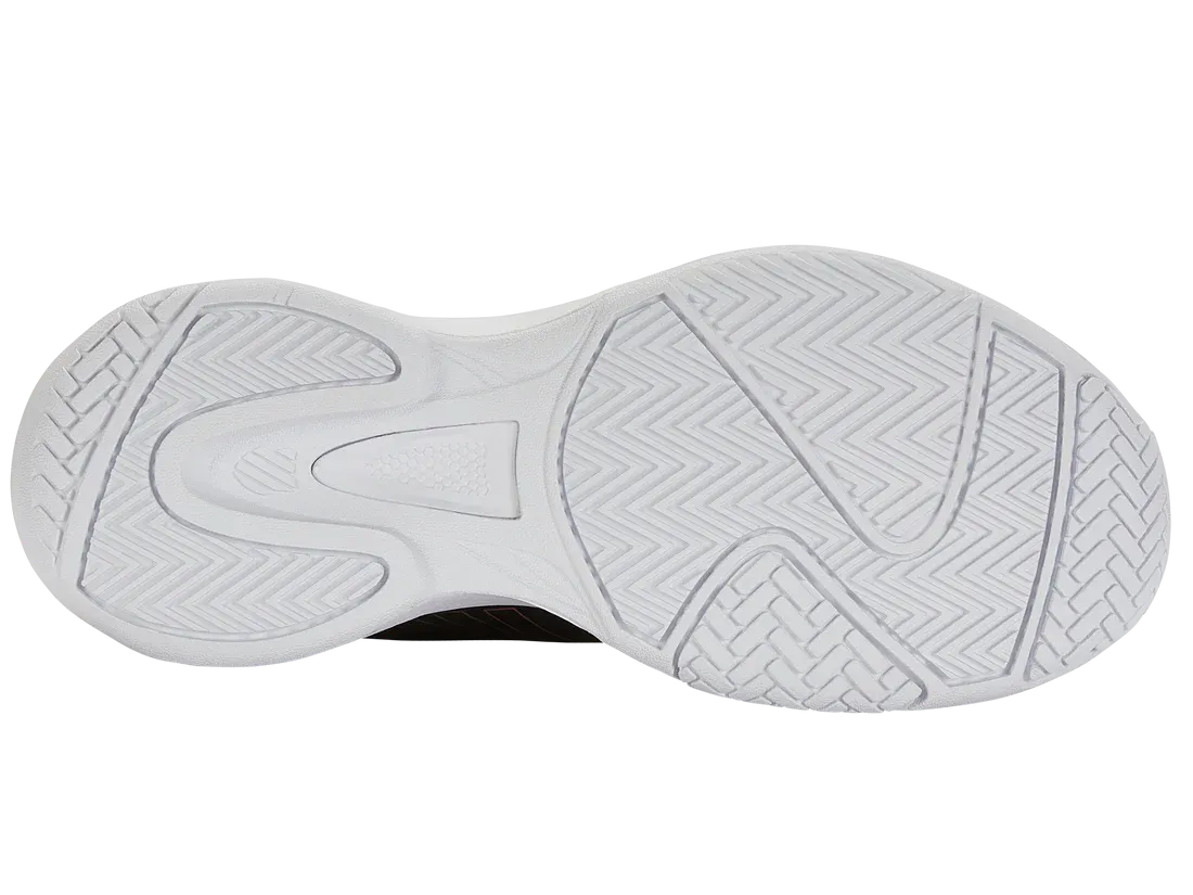 K-Swiss Women's Court Express Tennis Shoes in Black/White/Rosegold