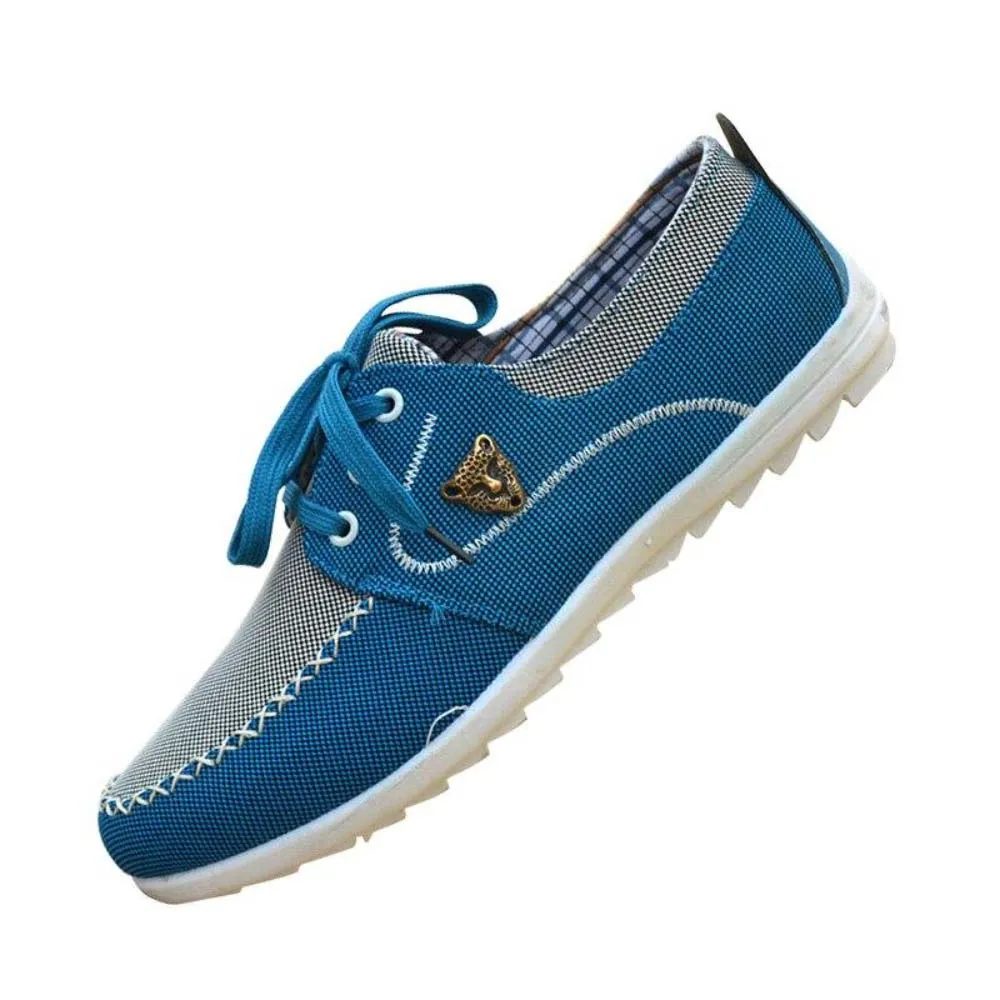 Lace Up Canvas Shoes For Men
