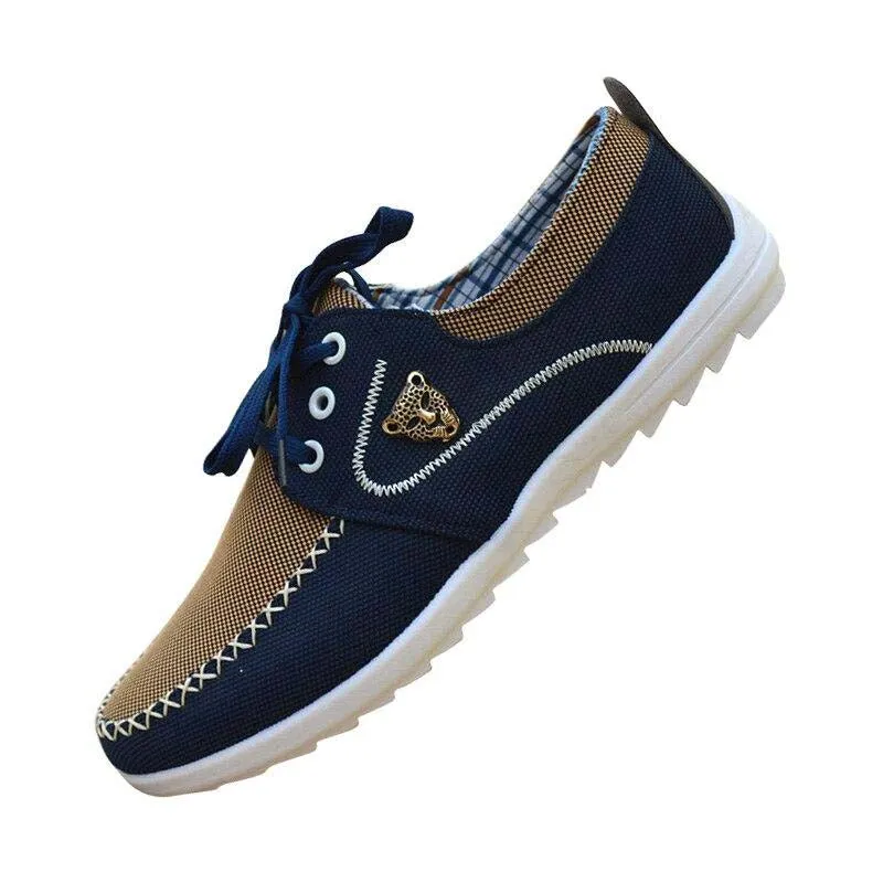 Lace Up Canvas Shoes For Men