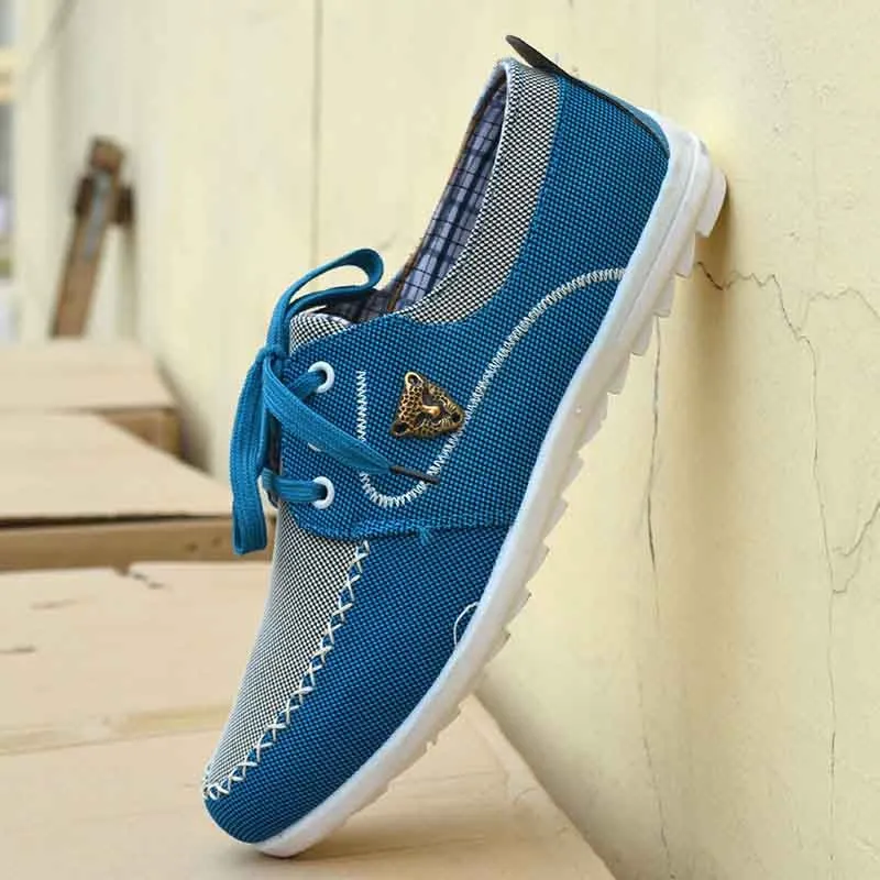 Lace Up Canvas Shoes For Men