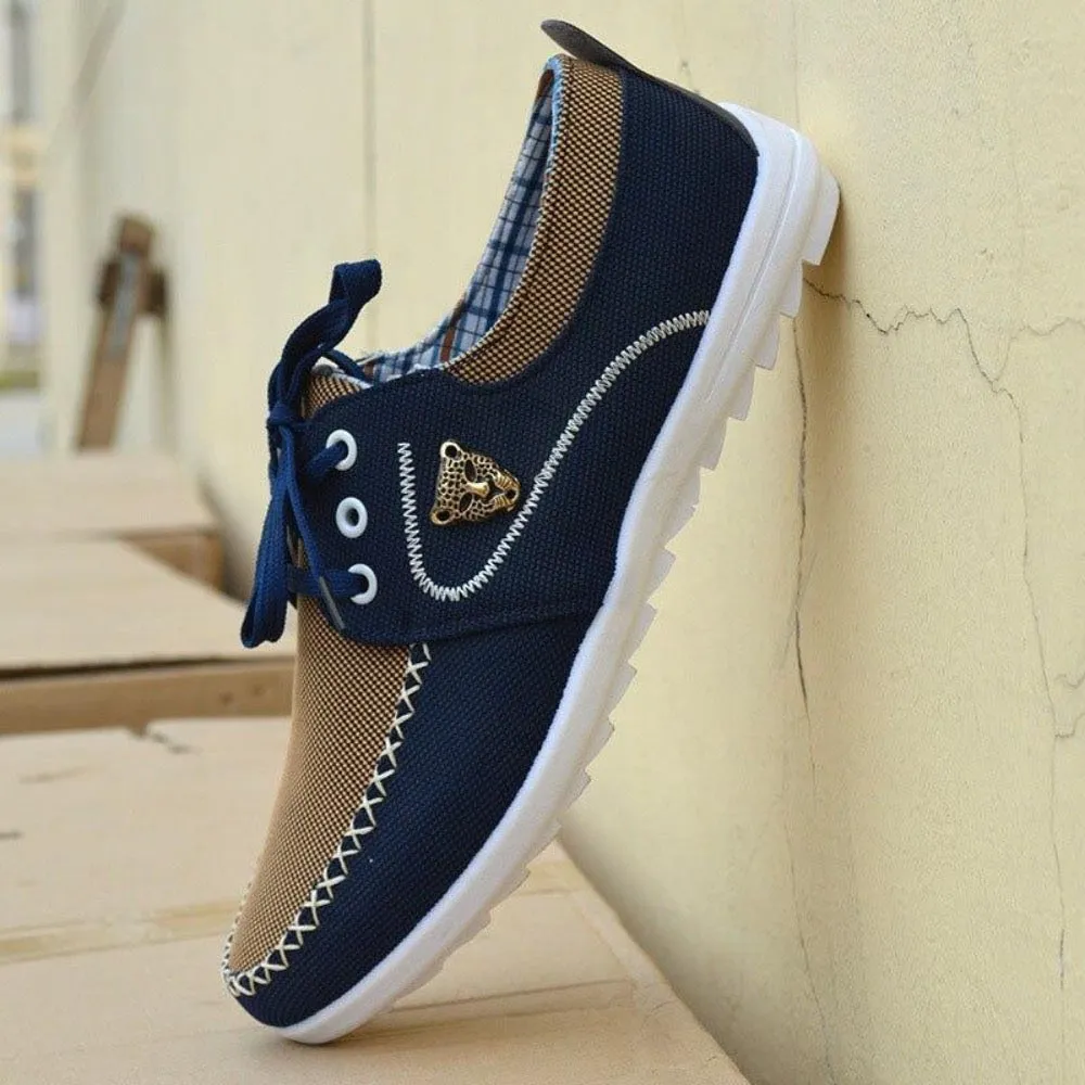 Lace Up Canvas Shoes For Men