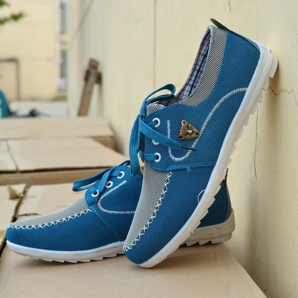 Lace Up Canvas Shoes For Men