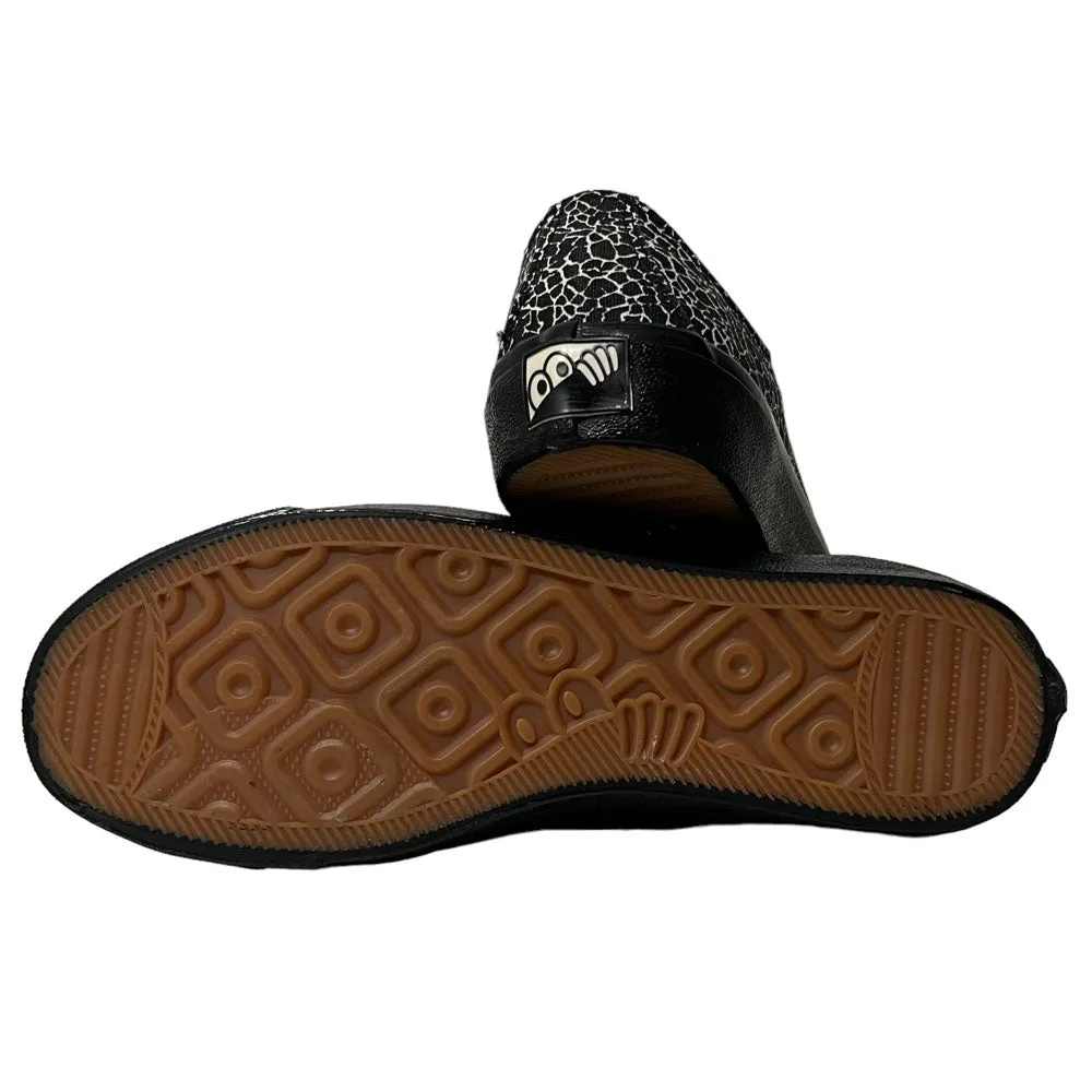 Last Resort AB VM003 Cracked Black White Canvas Shoes