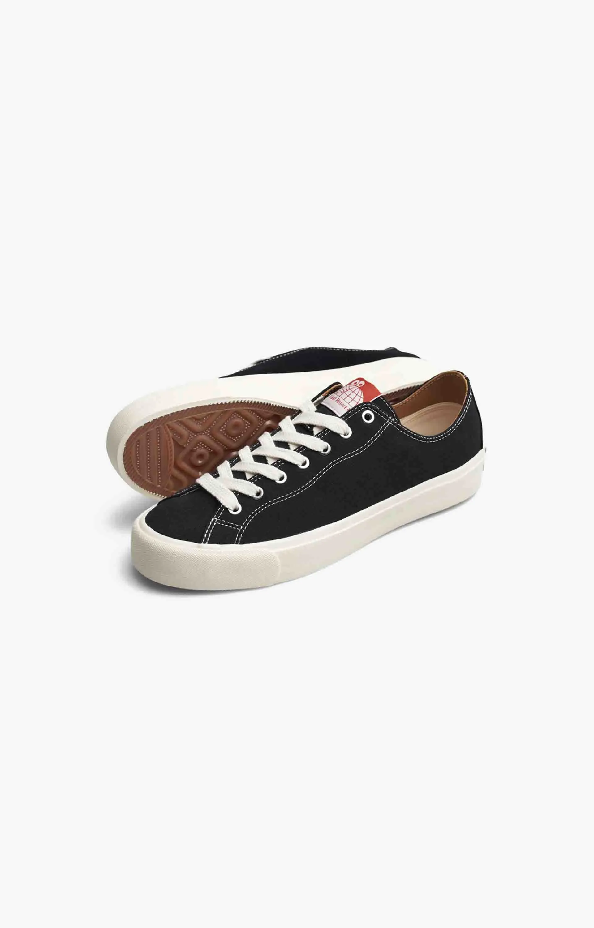 Last Resort AB VM003 Lo Canvas Mens Shoe, Black/White