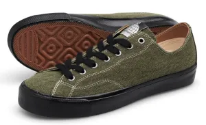 Last Resort AB VM003 Lo Suede Skate Shoe in Duo Green and Black