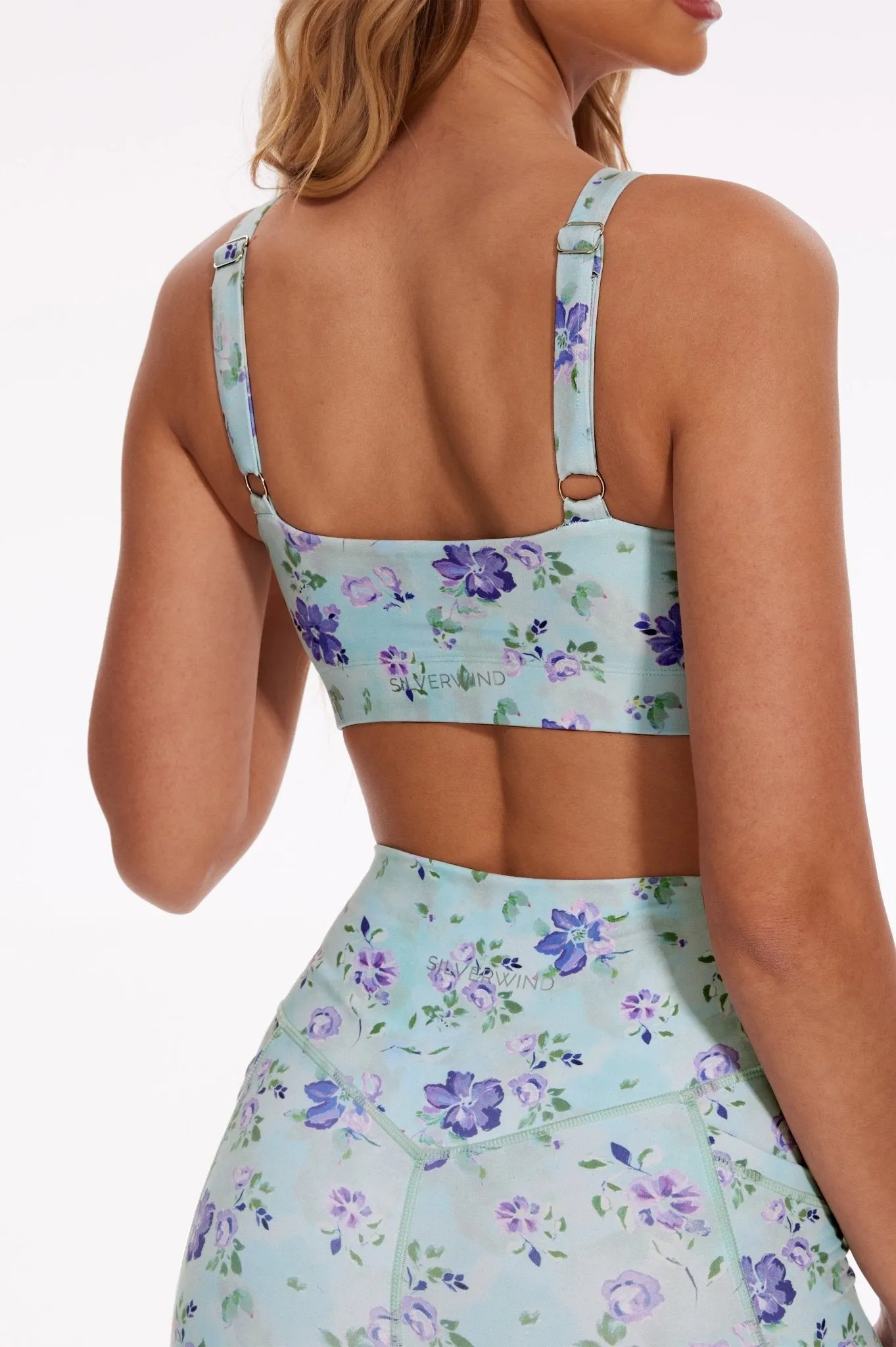 Lavender Petal Strappy Sports Bra