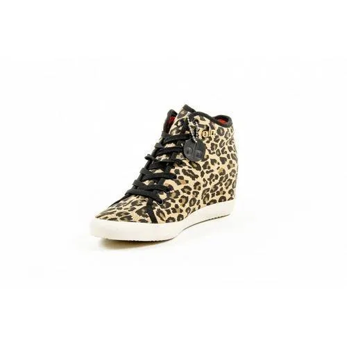 Leopardato 39 EUR - 9 US Olo Womens High Sneaker 28C12 28 ADRIANA CANVAS GOLD PRINTING STUDS
