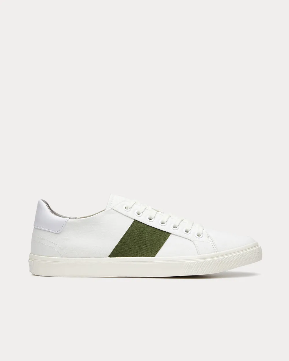 Low Classic Recycled Canvas White / Green Low Top Sneakers