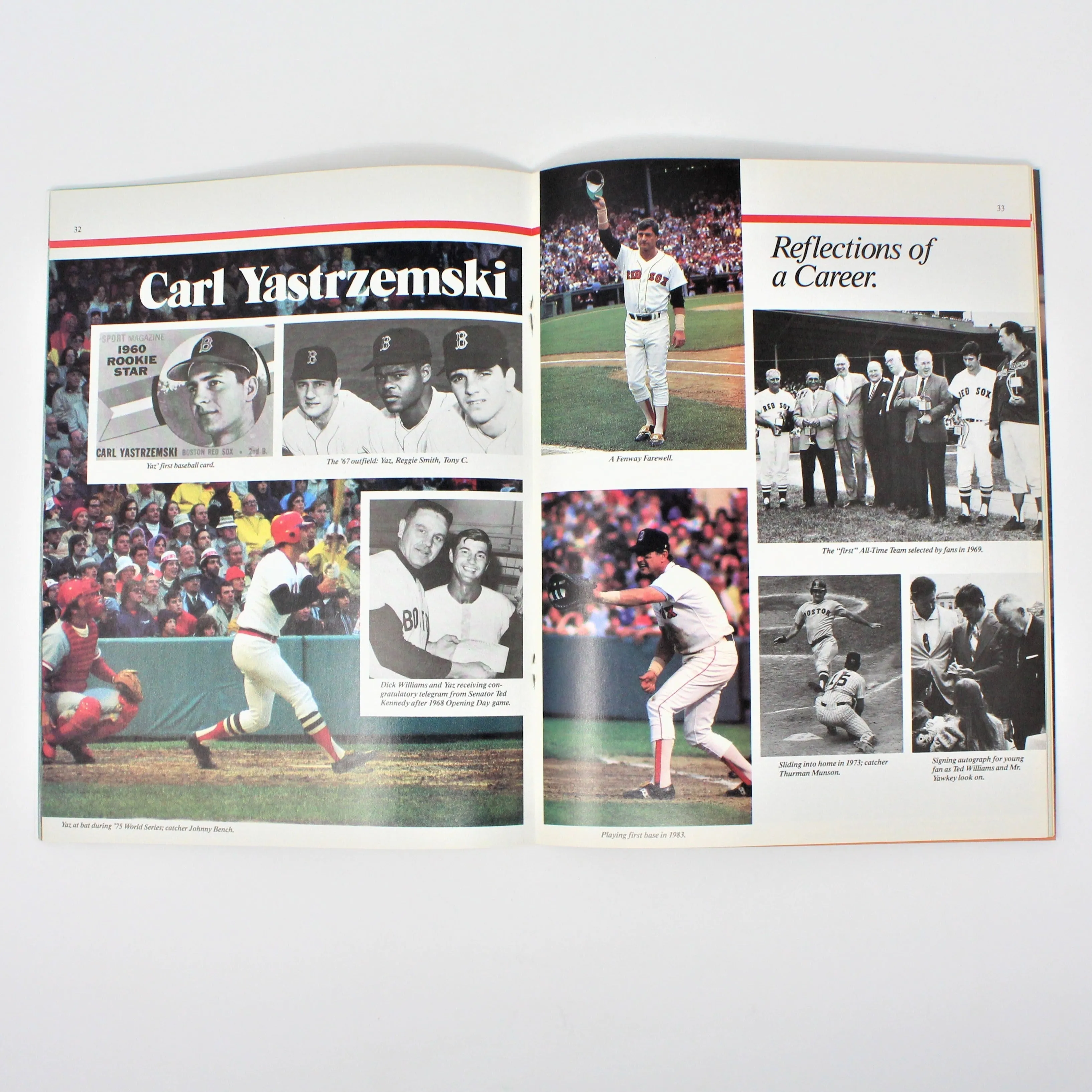 Magazine, Red Sox 1984 Official Yearbook, NOS, Vintage