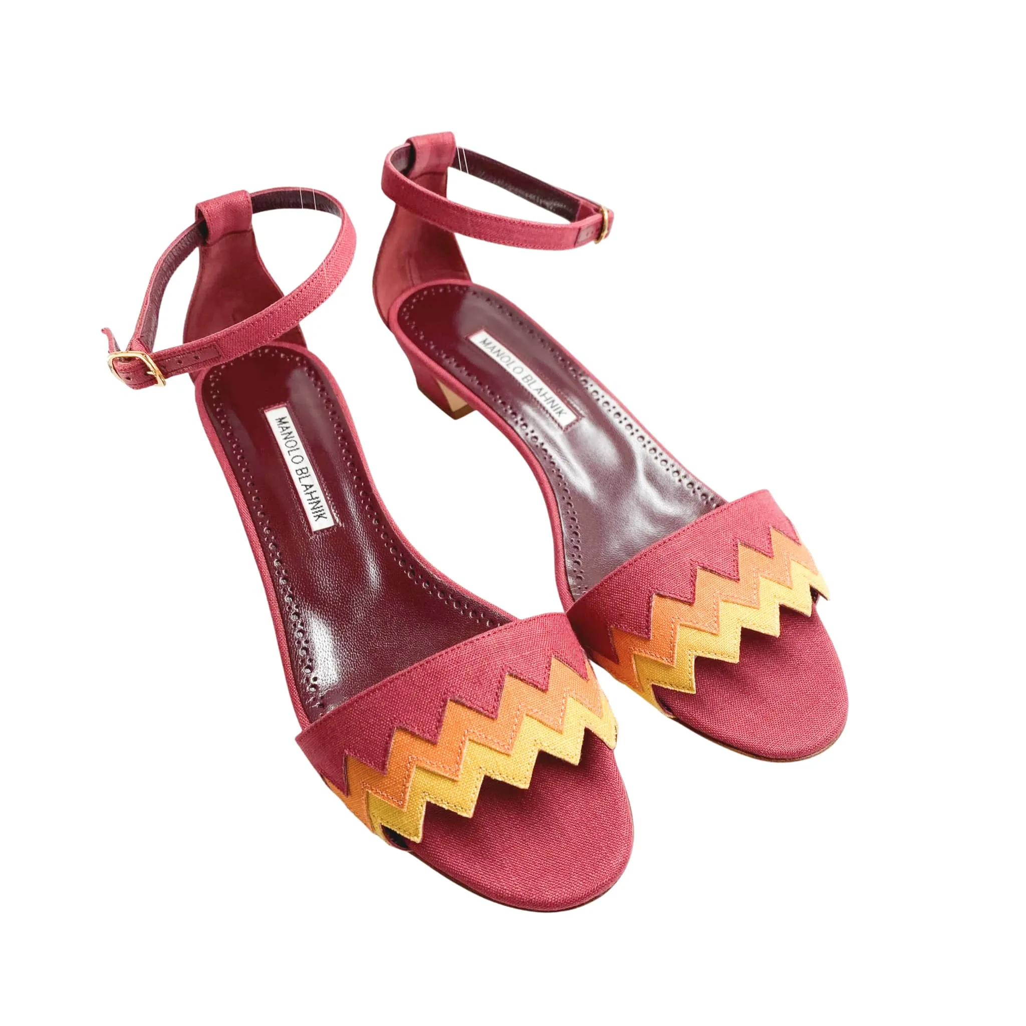Manolo Blahnik Low Heel Sandals - Lochpri