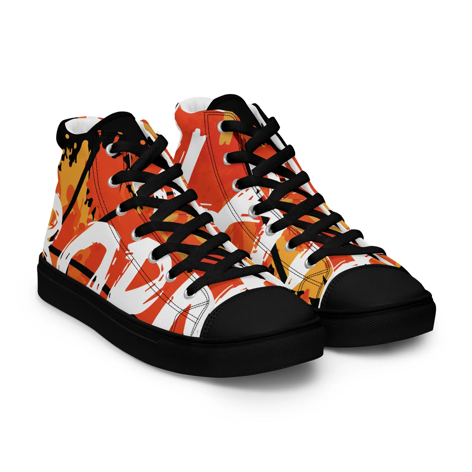 Men’s high top canvas shoes