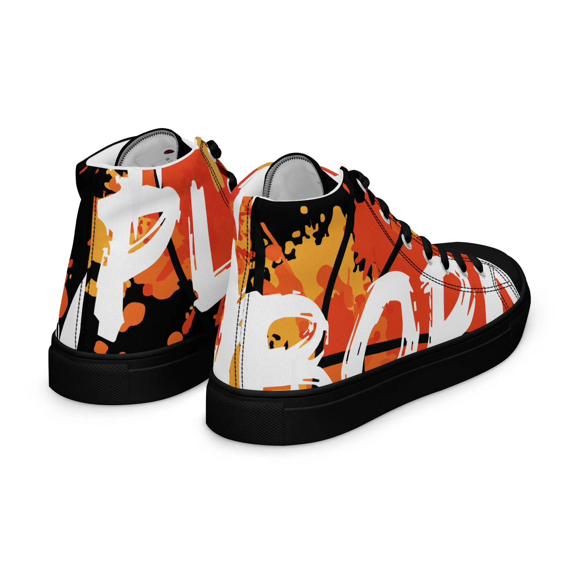 Men’s high top canvas shoes