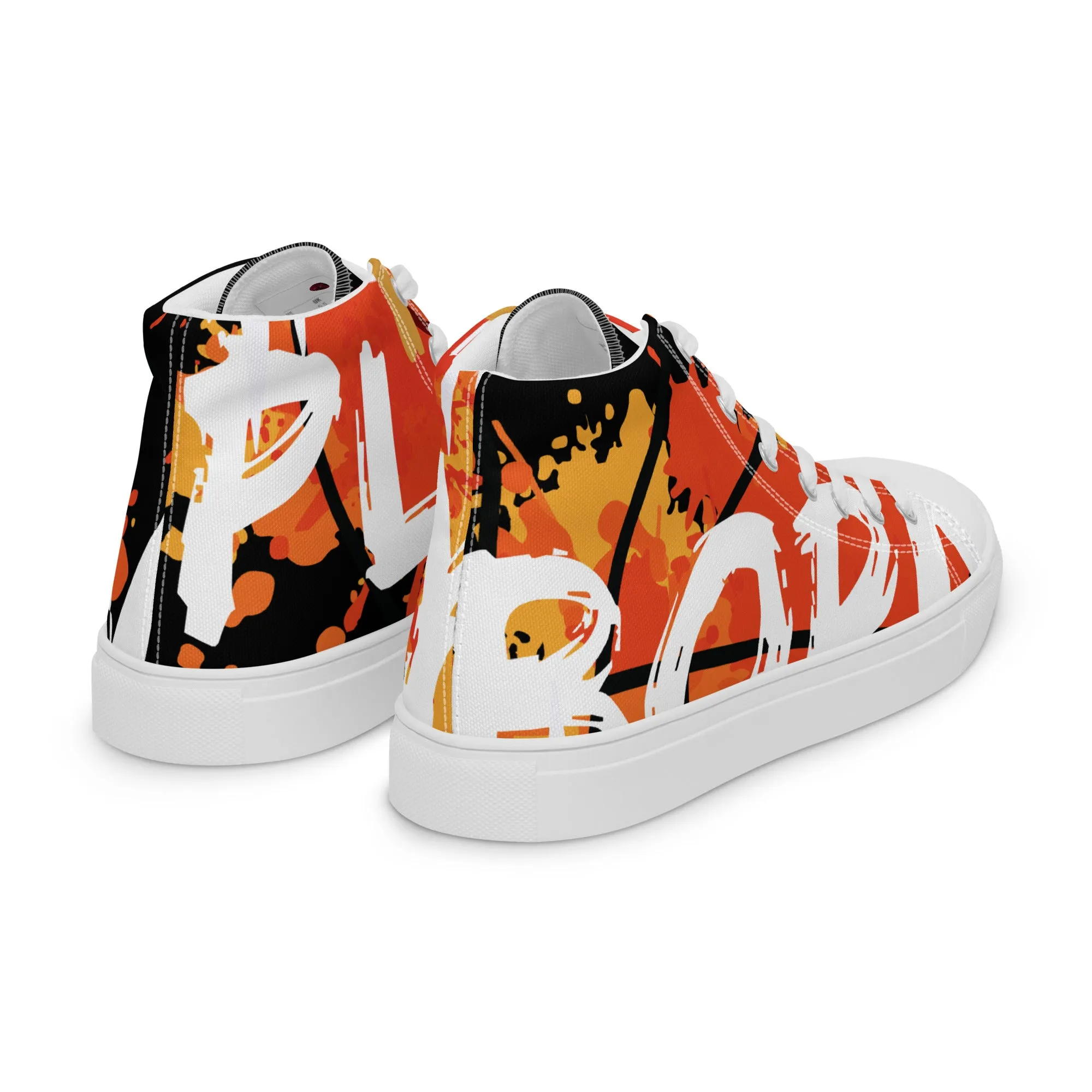 Men’s high top canvas shoes