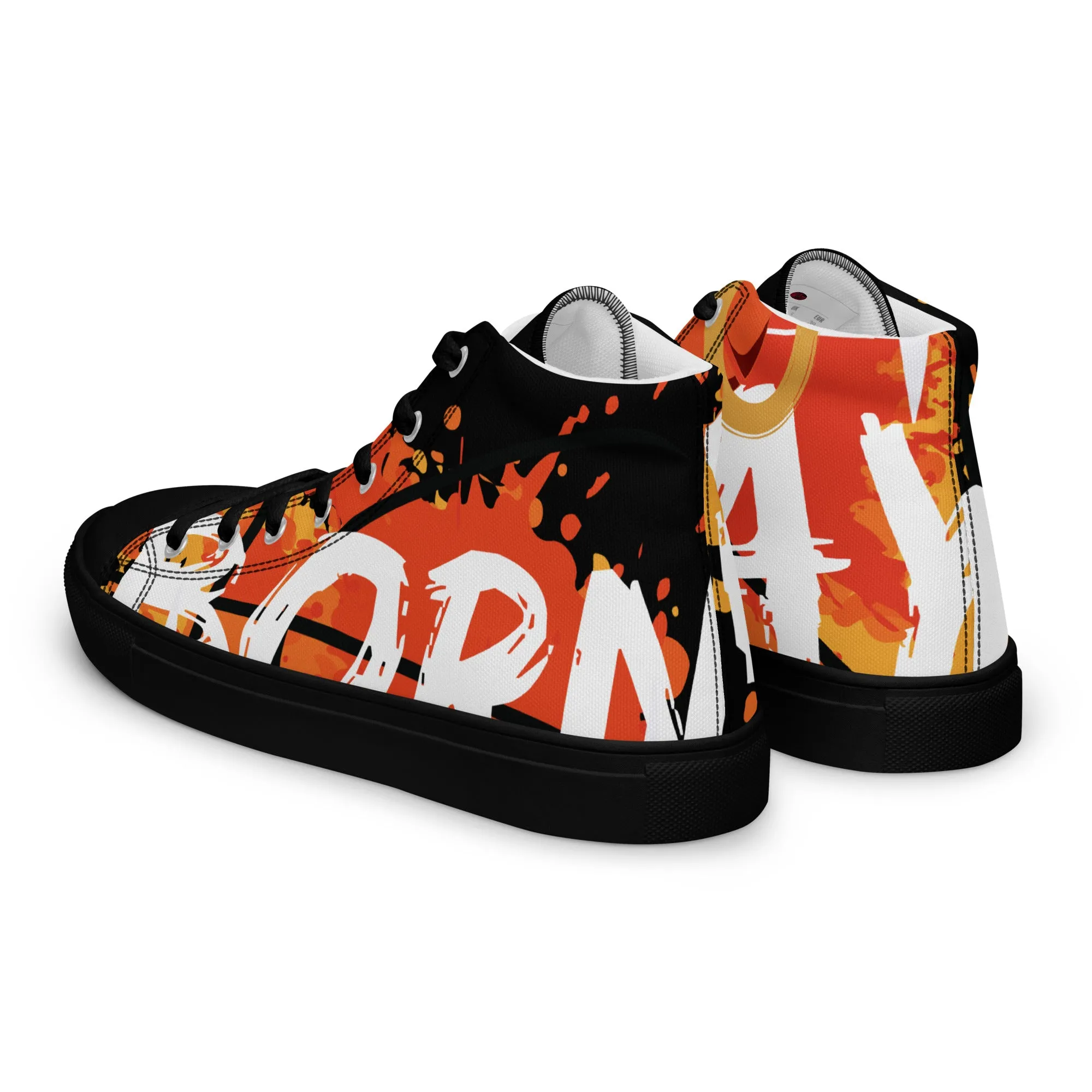 Men’s high top canvas shoes
