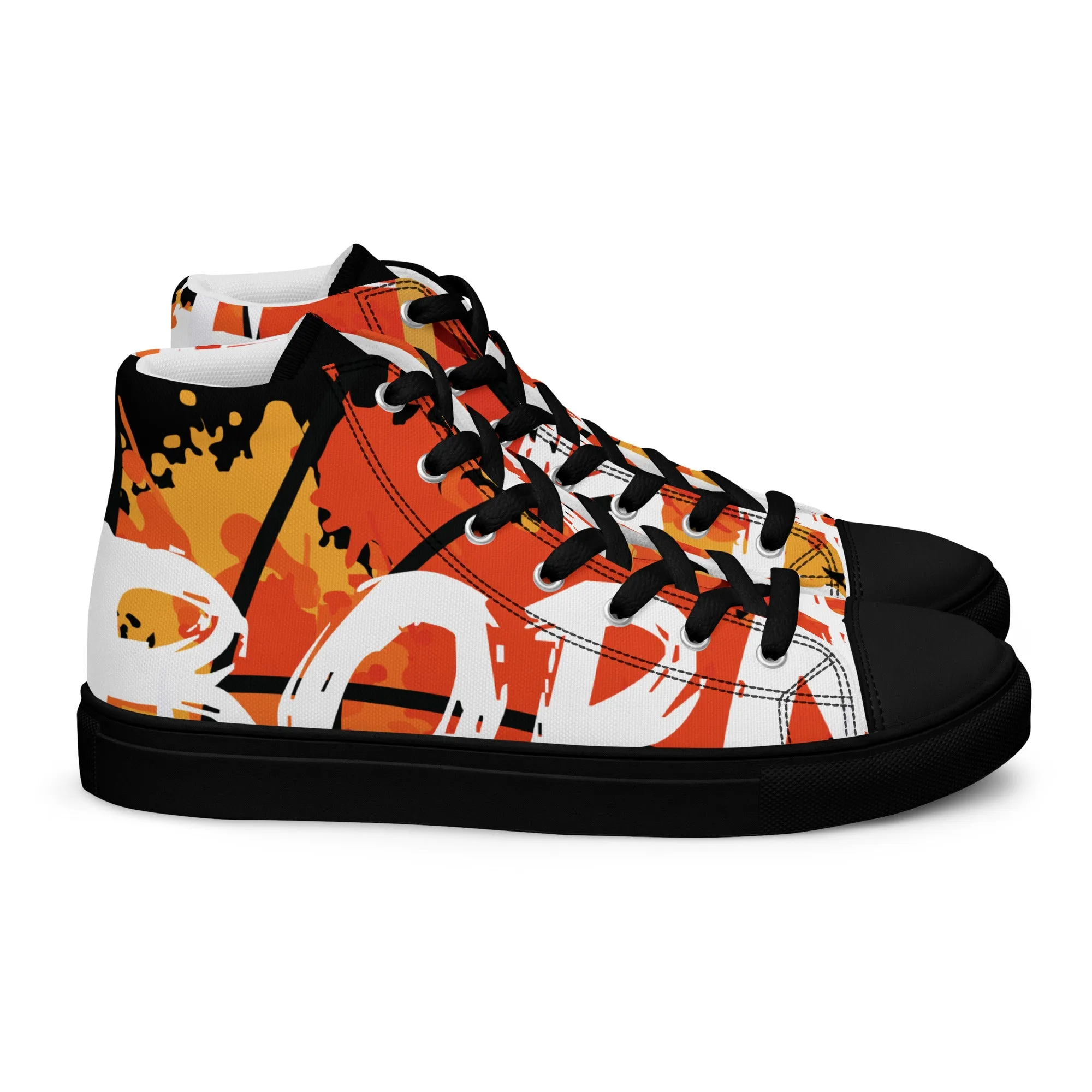 Men’s high top canvas shoes