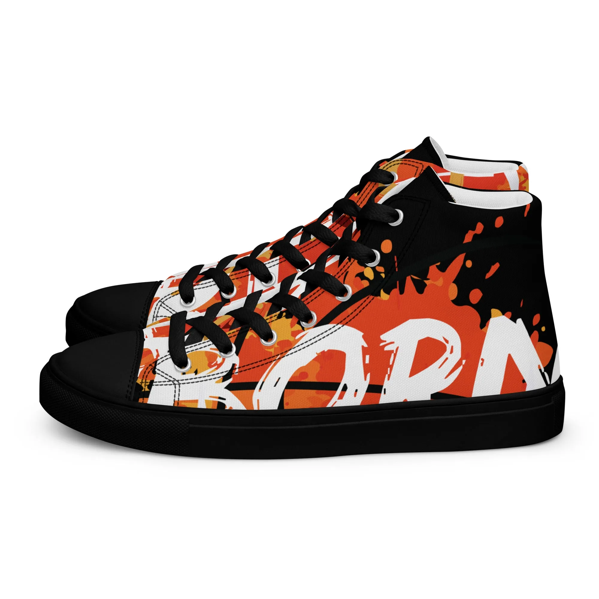 Men’s high top canvas shoes