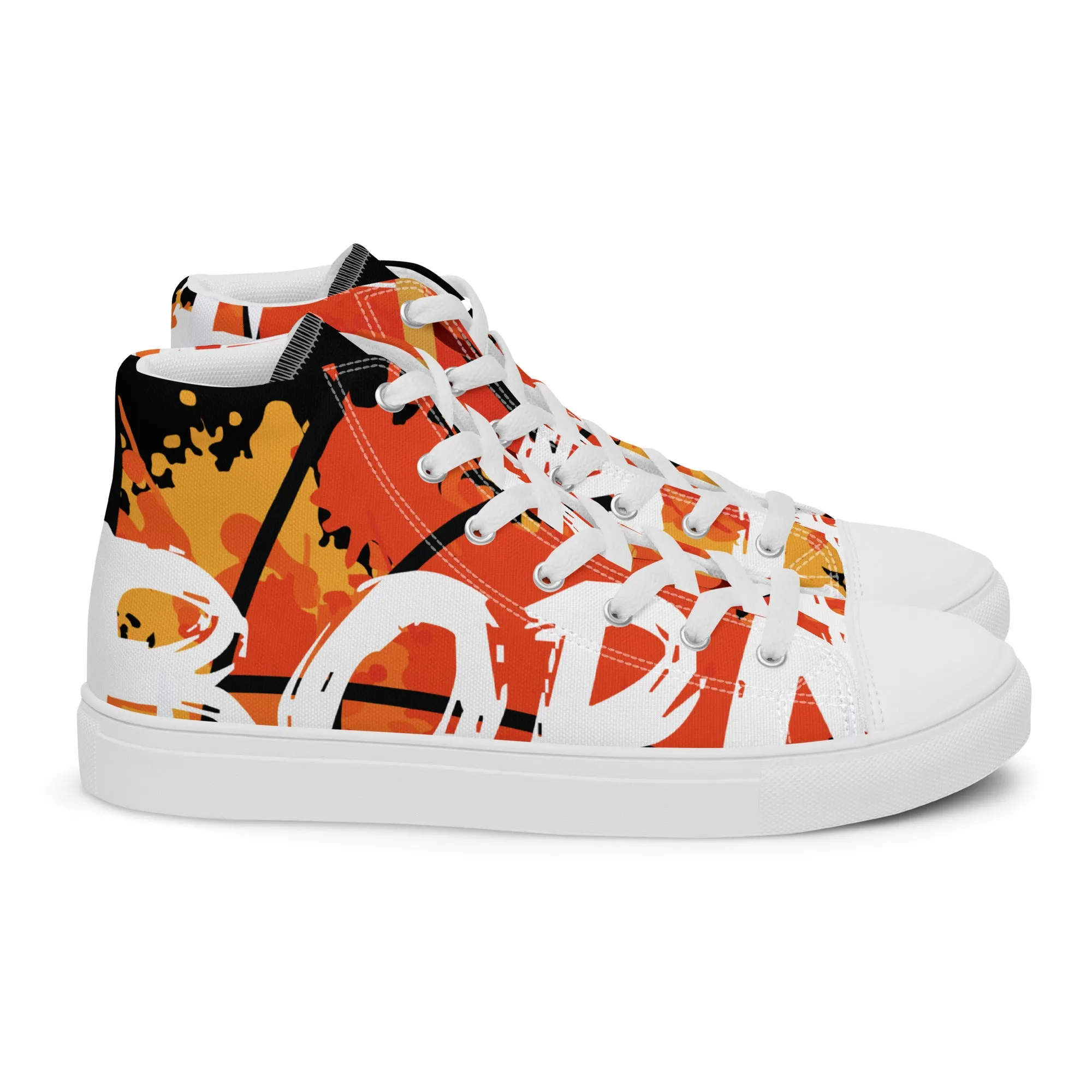Men’s high top canvas shoes
