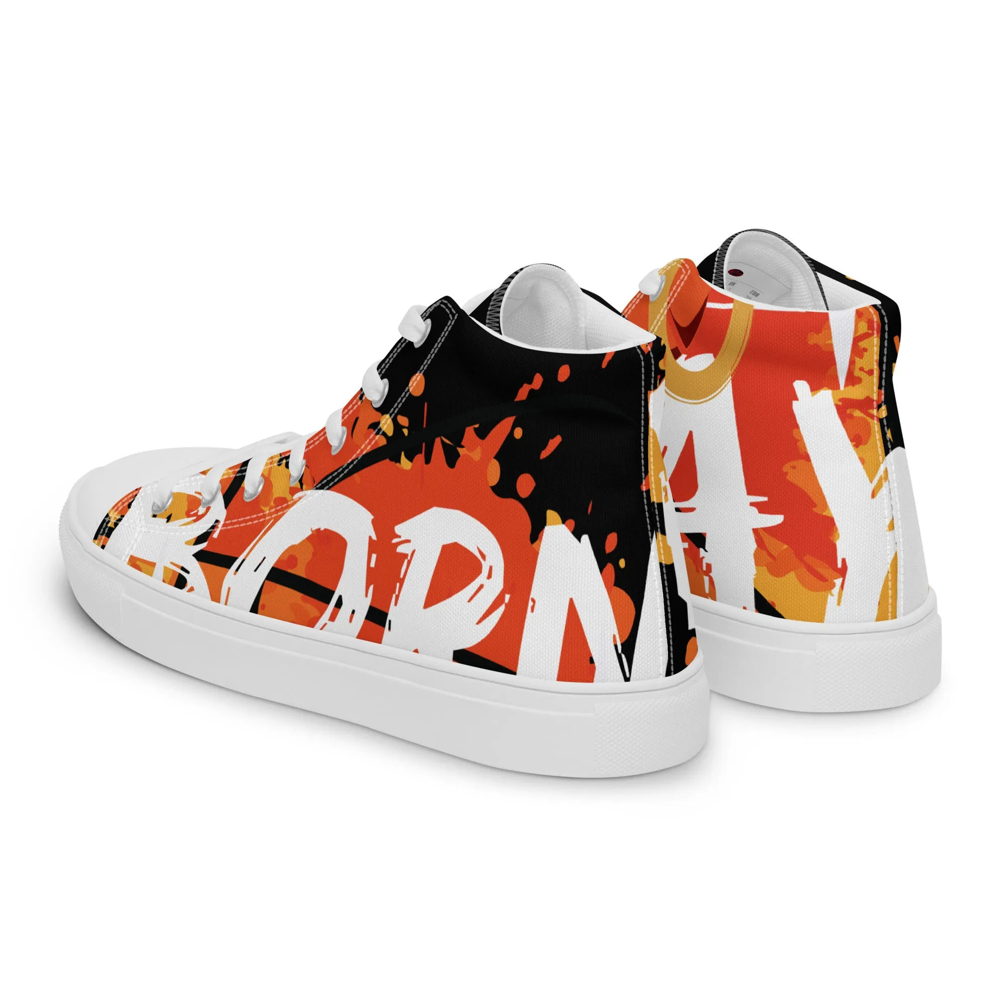 Men’s high top canvas shoes