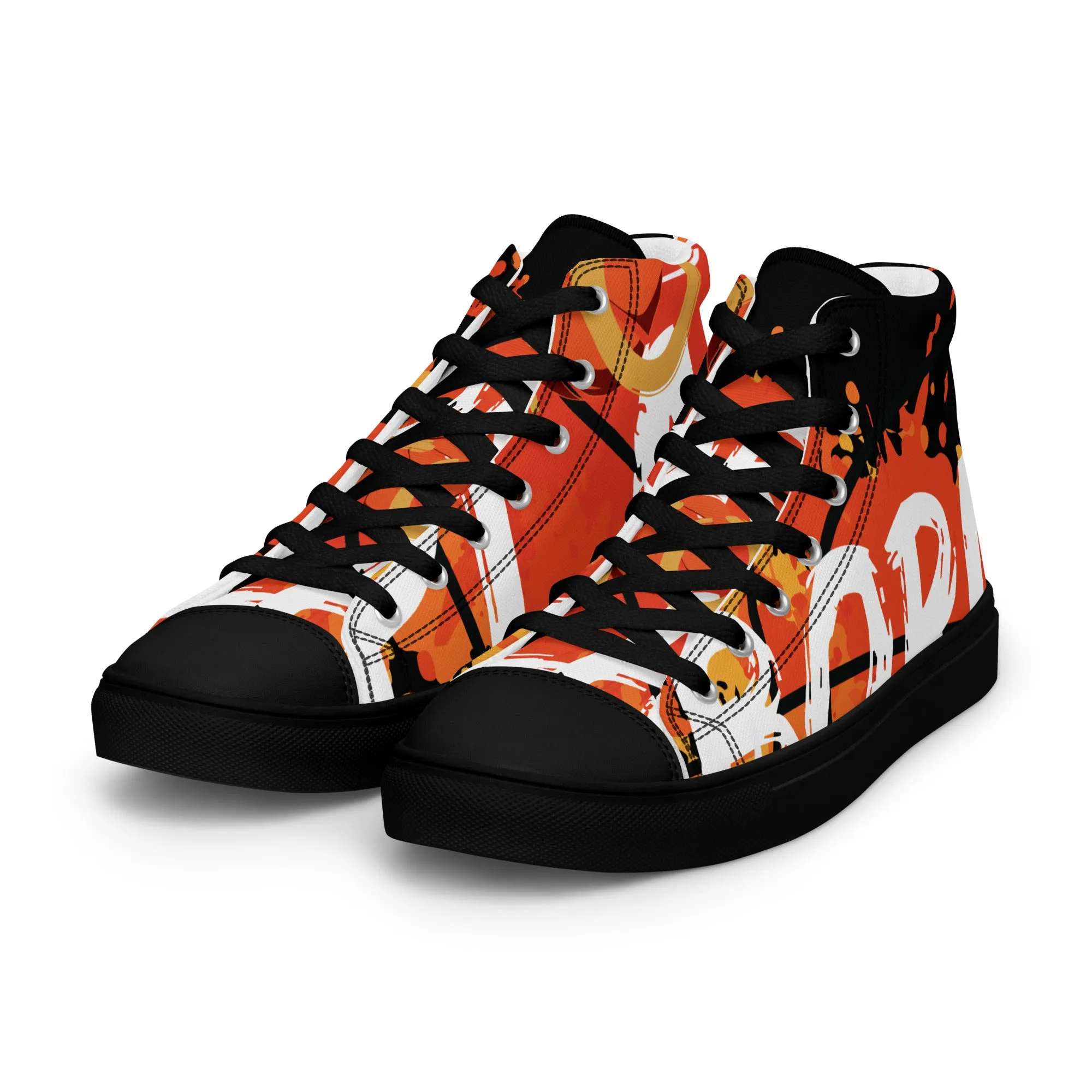 Men’s high top canvas shoes