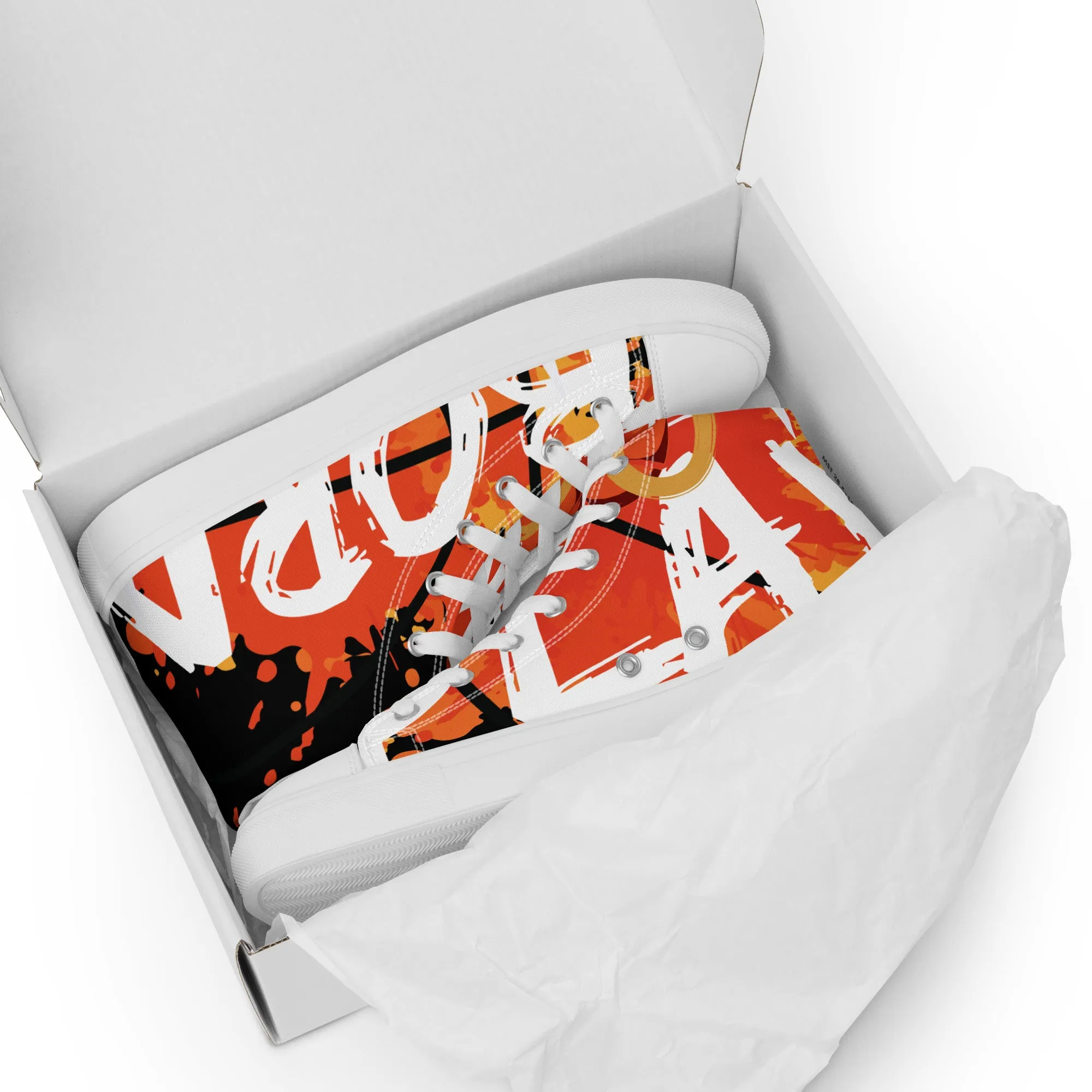 Men’s high top canvas shoes