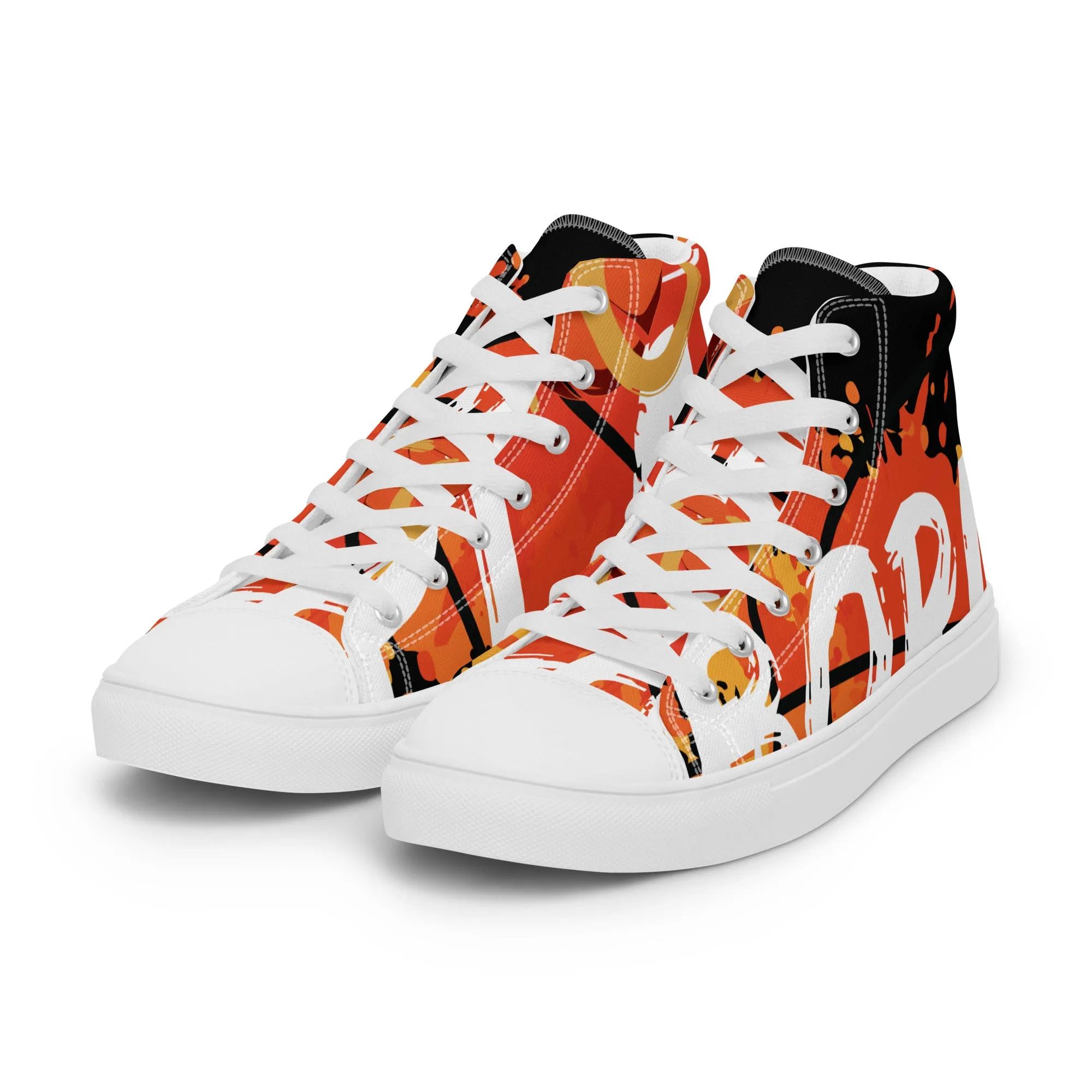 Men’s high top canvas shoes