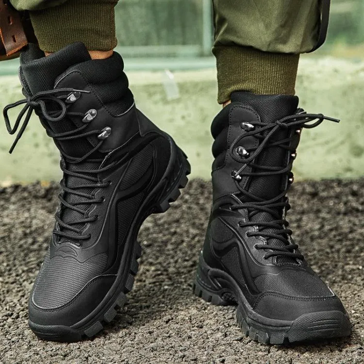 Men's High-Top Waterproof Mountain Boots for Outdoor Adventures