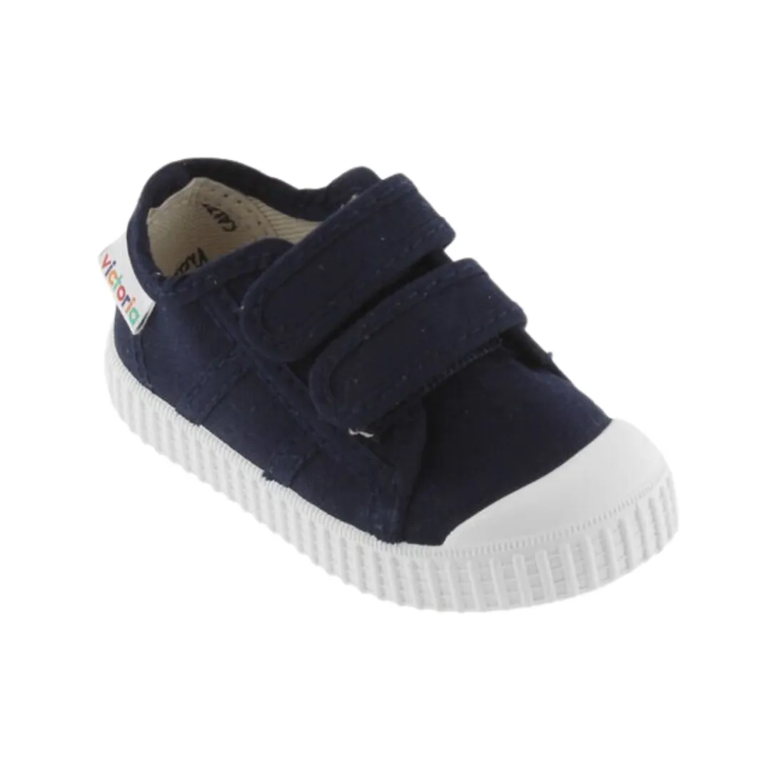 Navy Canvas Trainers