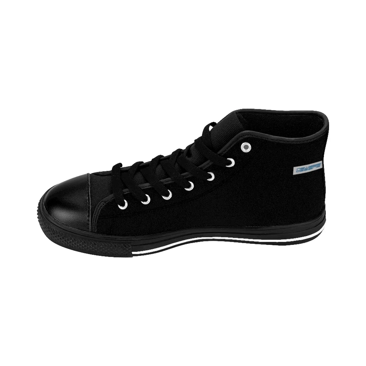 (ND) alt.logo -Men's High-top Sneakers Black Rose