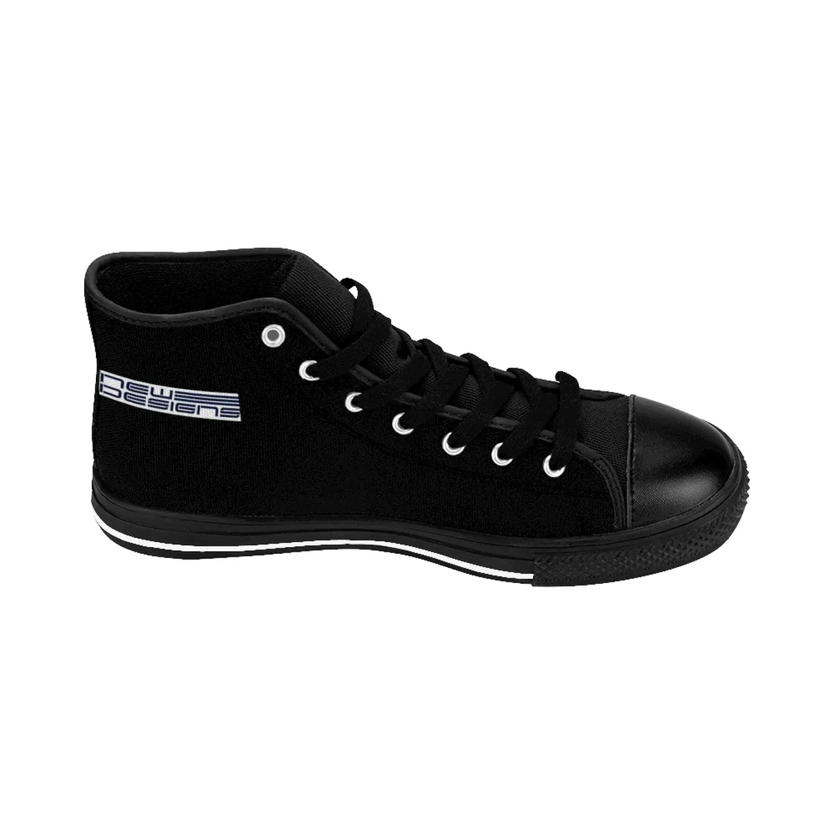 (ND) alt.logo -Men's High-top Sneakers Black Rose