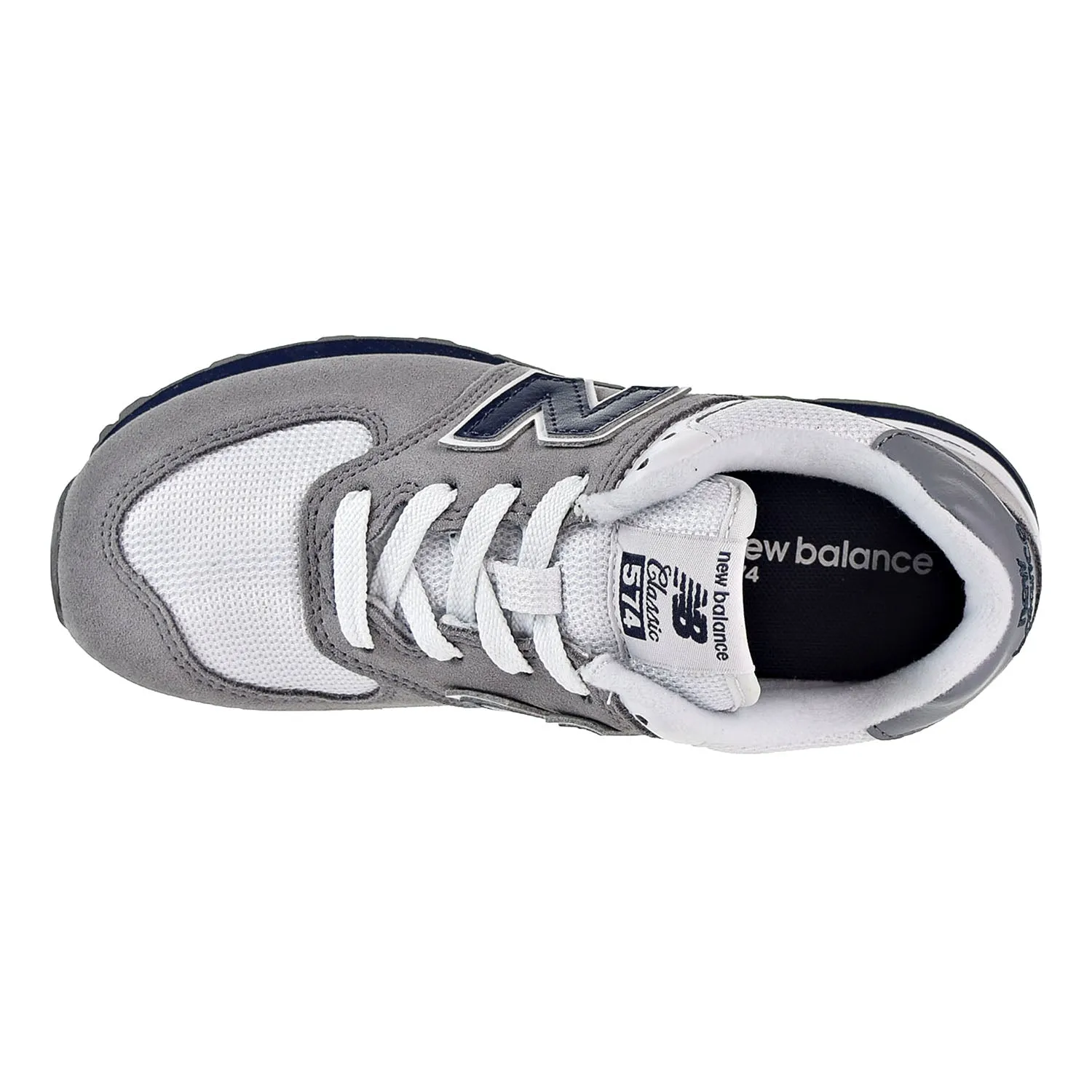 New Balance 574 Core Plus Little Kid's Shoes Grey/White/Navy