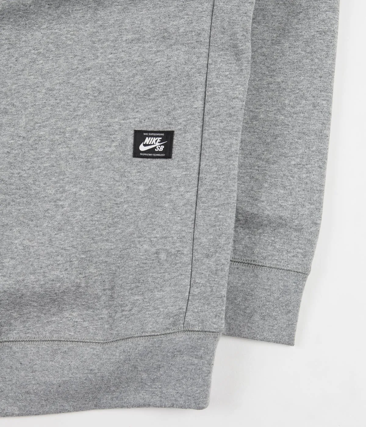 Nike SB Icon Hoodie - Dark Grey Heather / Black