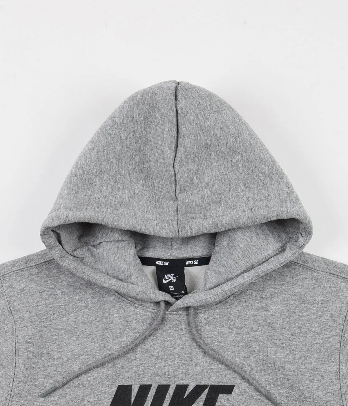 Nike SB Icon Hoodie - Dark Grey Heather / Black