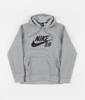Nike SB Icon Hoodie - Dark Grey Heather / Black