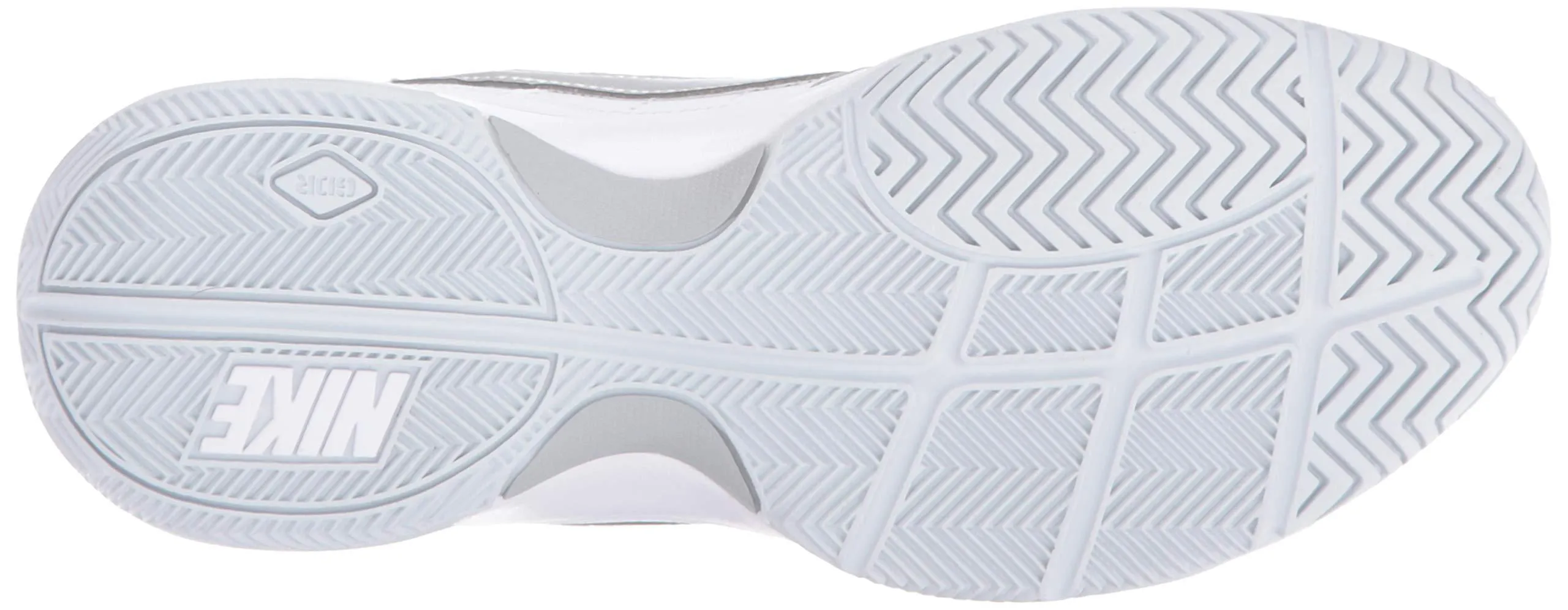 Nike Women's Court Lite Tennis Shoe, White/Metallic Silver/Medium Grey, 8.5 Regular US
