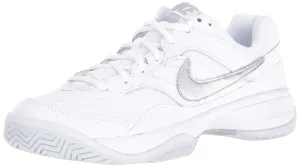 Nike Women's Court Lite Tennis Shoe, White/Metallic Silver/Medium Grey, 8.5 Regular US
