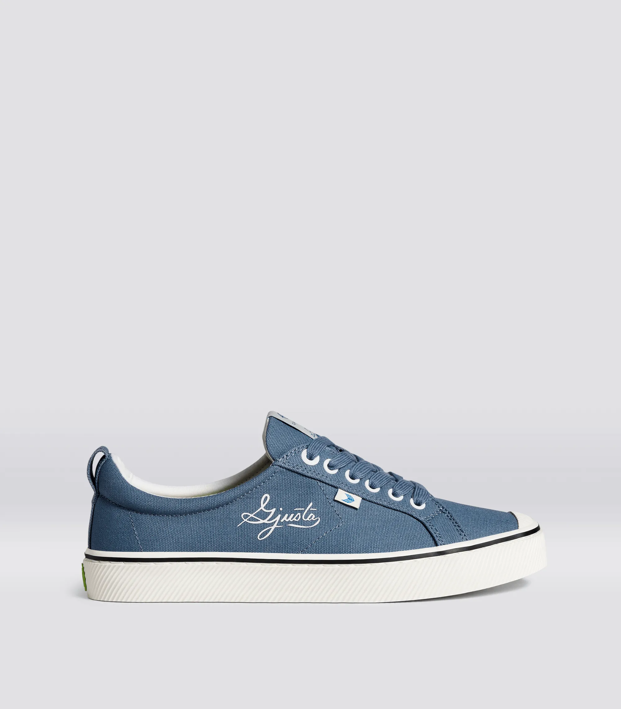 OCA Low Gjusta Steel Blue Canvas Sneaker Men
