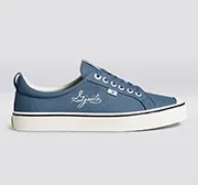OCA Low Gjusta Steel Blue Canvas Sneaker Men
