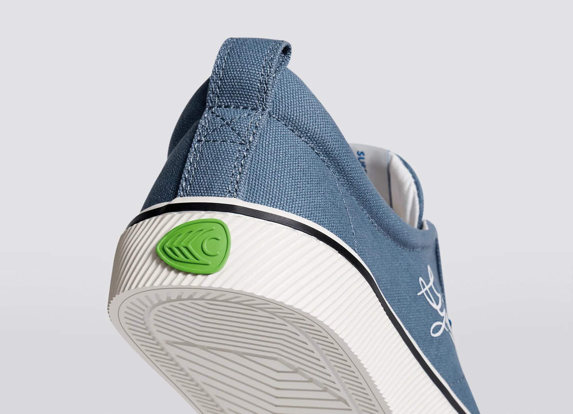 OCA Low Gjusta Steel Blue Canvas Sneaker Men