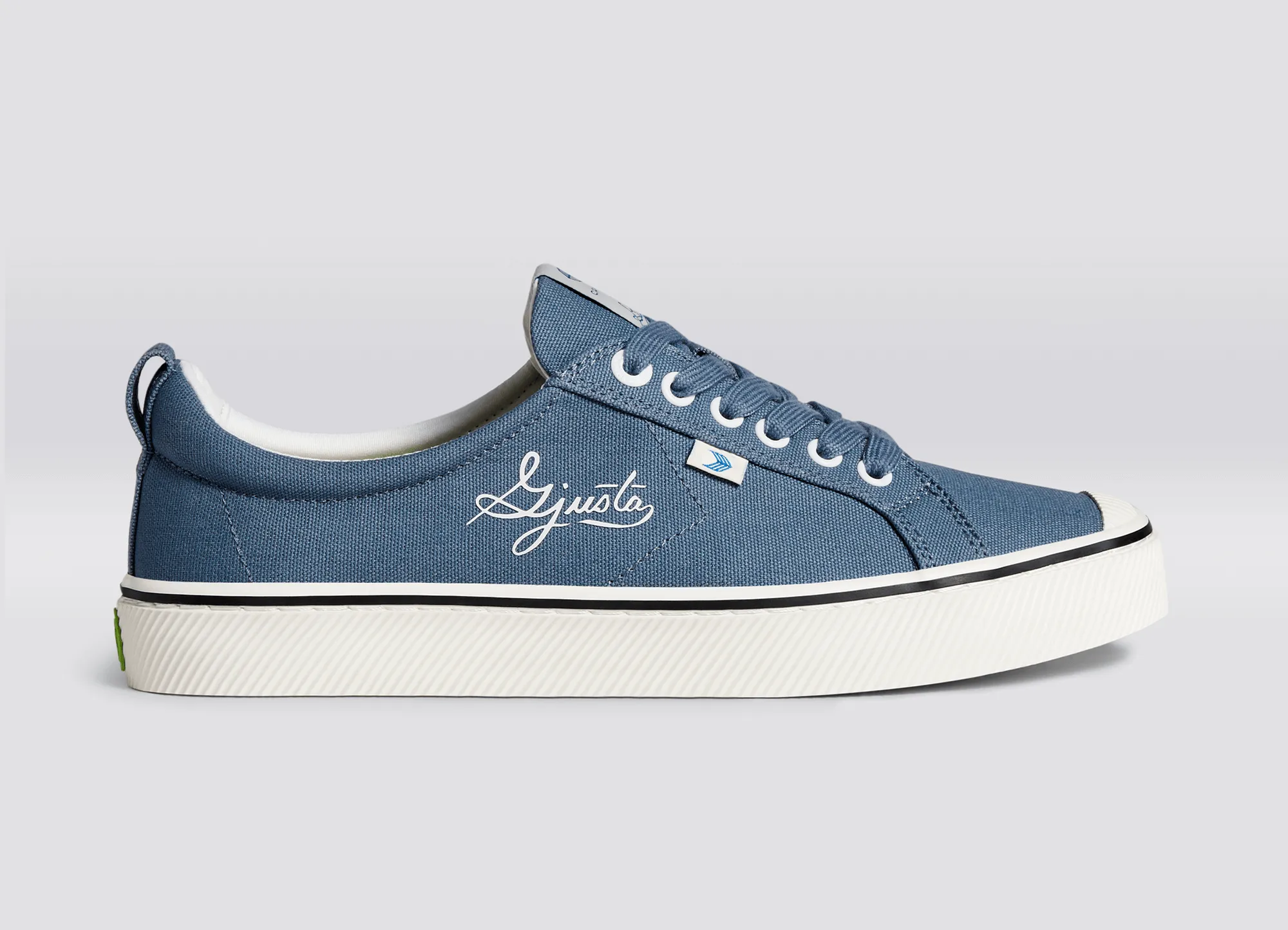 OCA Low Gjusta Steel Blue Canvas Sneaker Men