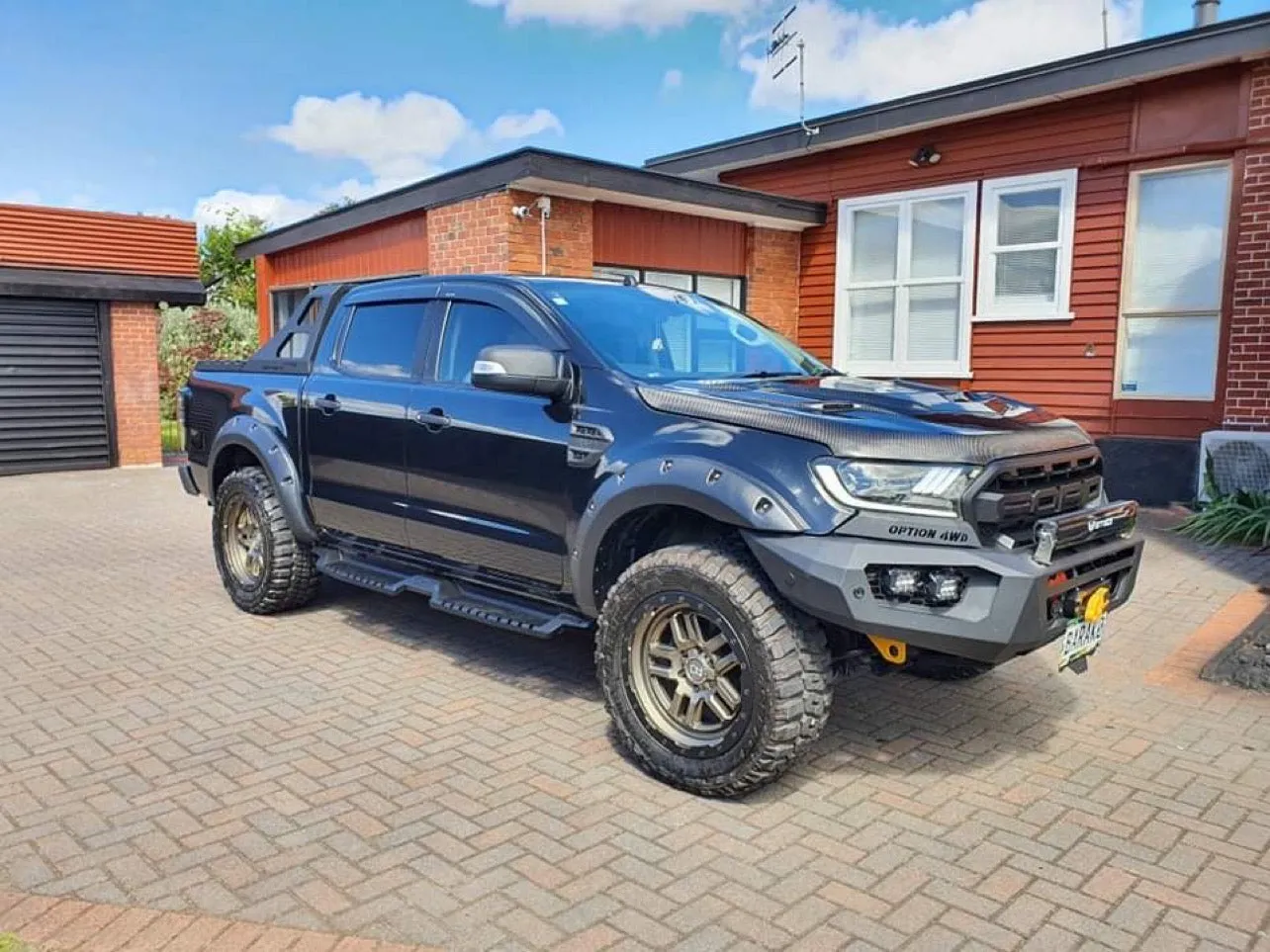 OPTION4WD - SPARE WHEEL HOLDER RACK ( UNIVERSAL )